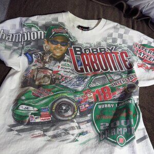 Bobby Labonte NASCAR Winston Cup Champion all-over print t-shirt, size LARGE